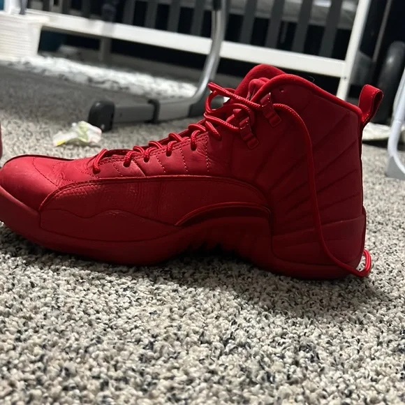 Jordan red suede 12s size 9